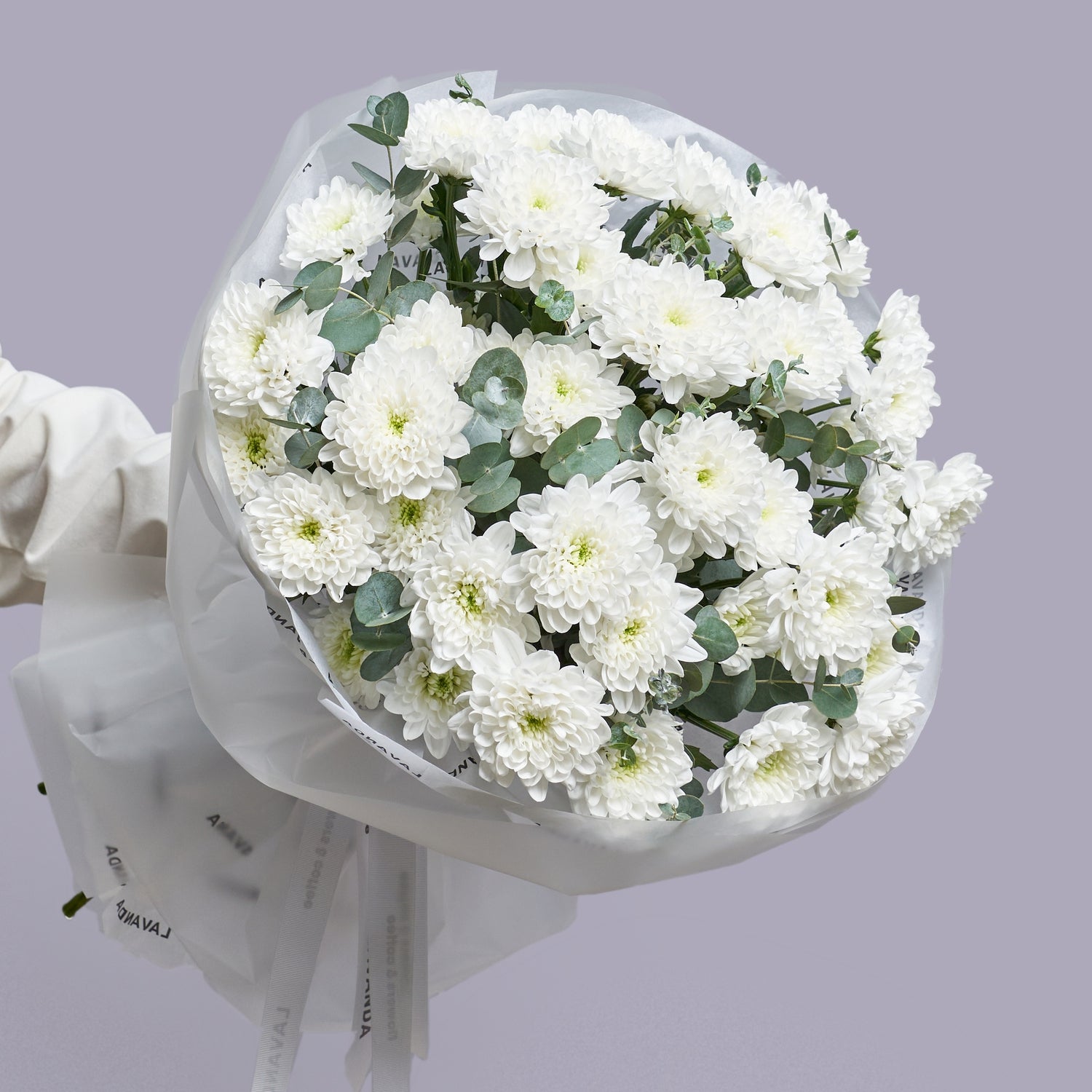 Snow-White Chrysanthemum Monobouquet