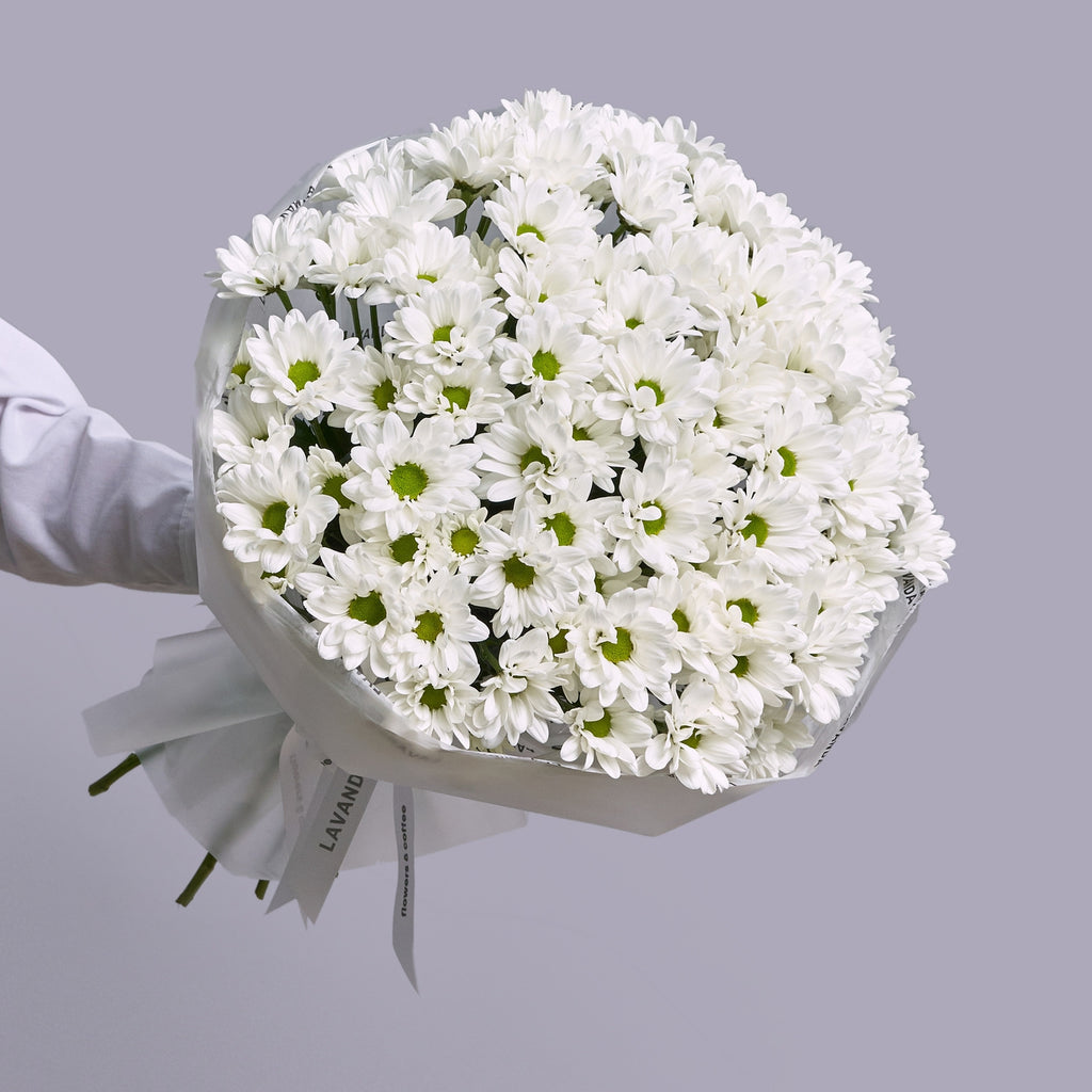 Bouquet of 15 White Spray Chrysanthemums