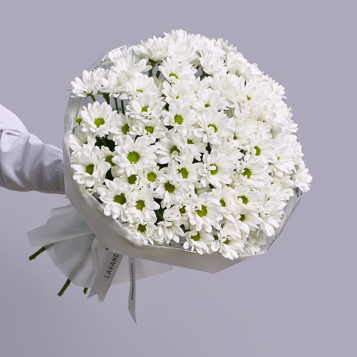 Bouquet of 15 White Spray Chrysanthemums